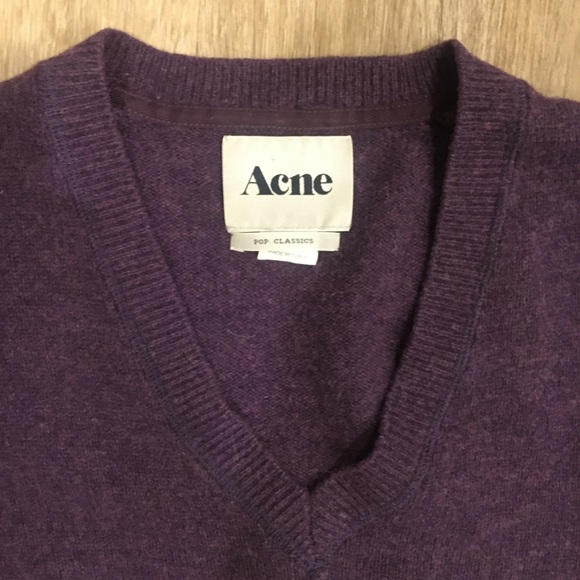 ACNE Purple Sweater, Lambs Wool - Picture 11 of 13